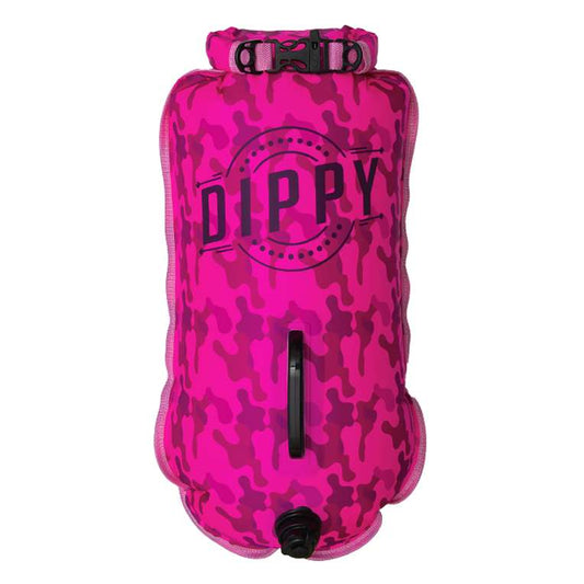 DIPPY 28 Litre Swim Dry Bag in Pink Camo