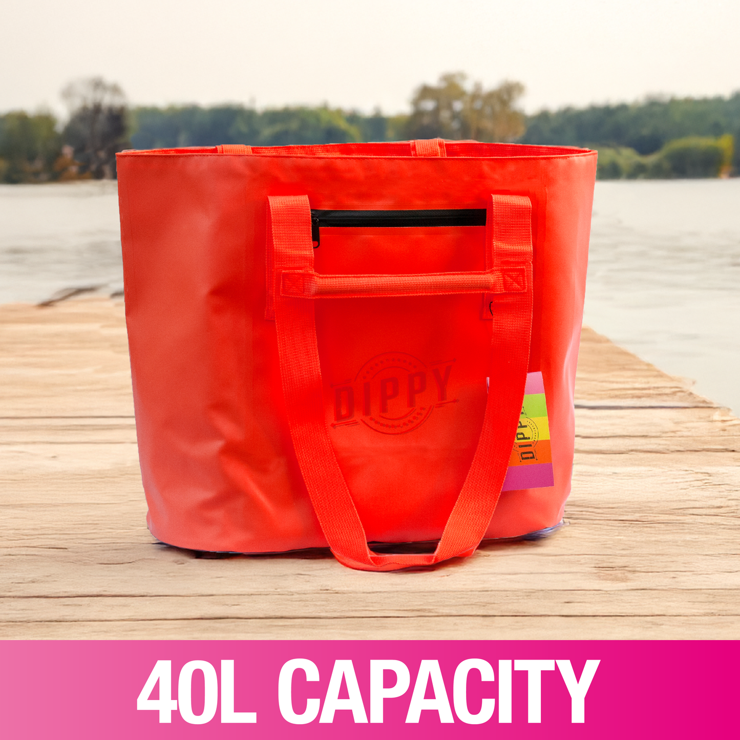 Waterproof Tote Bag 40L – Orange