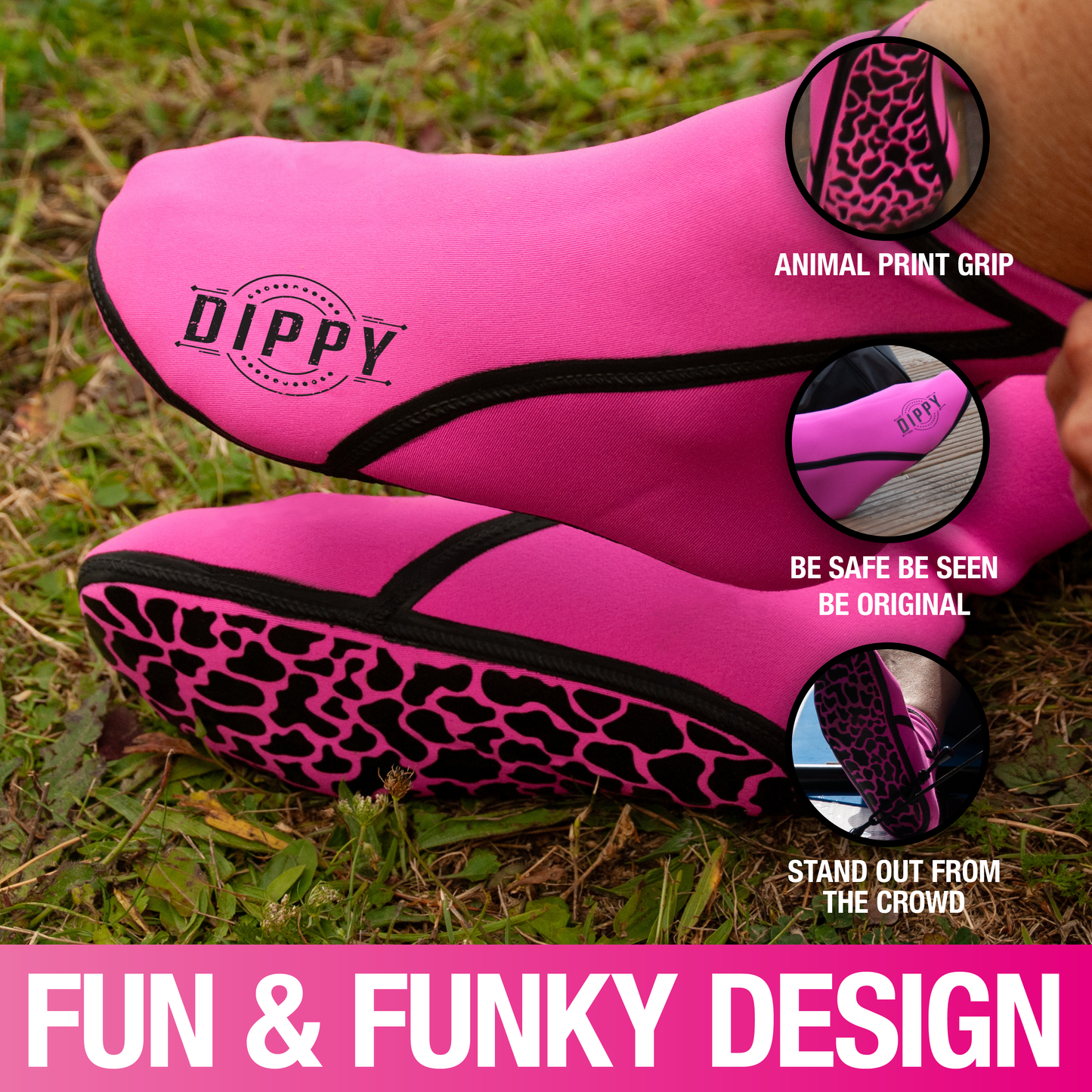 Neoprene 3MM Swim Socks - Pink