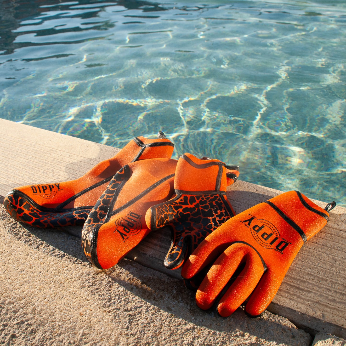 Neoprene 3MM Swim Socks - Orange