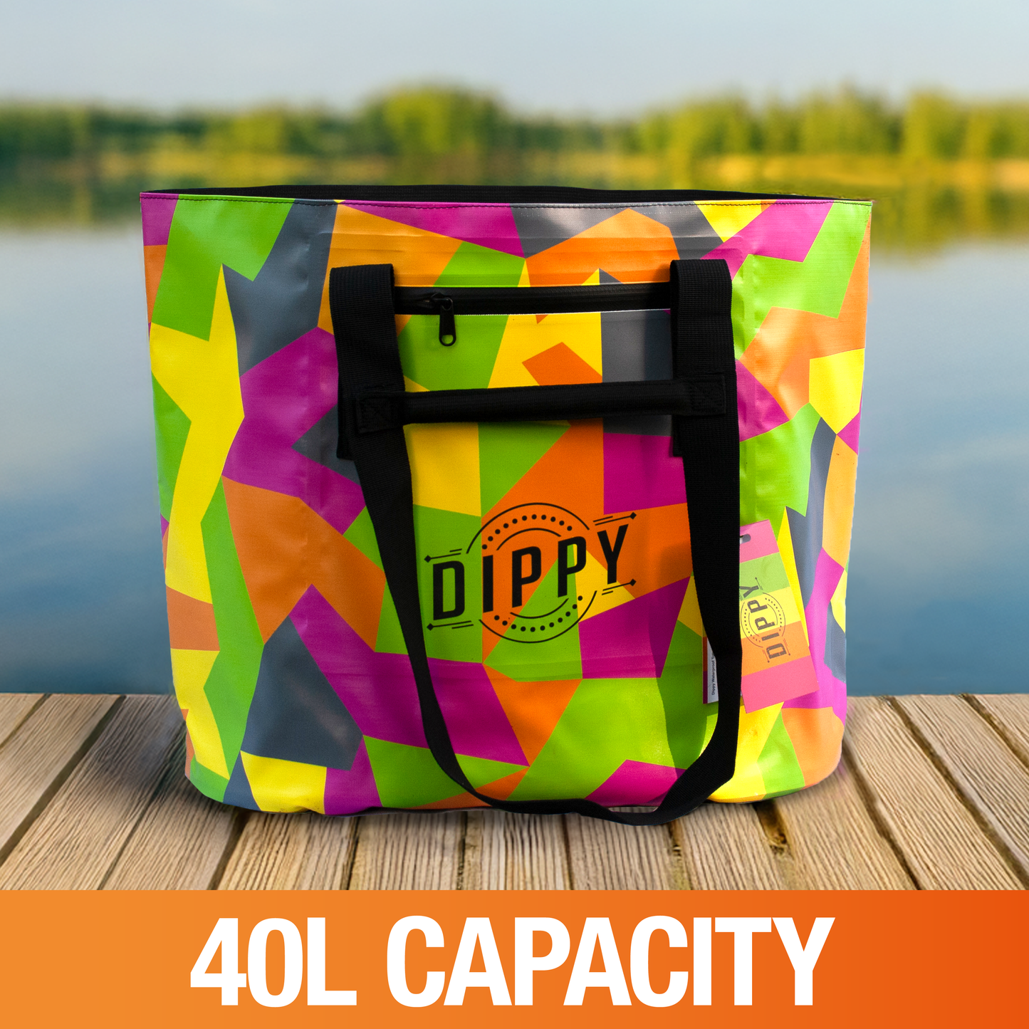 Dippy Waterproof Tote Bag 40L – Geo
