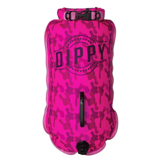 DIPPY 28 Litre Swim Dry Bag in Pink Camo