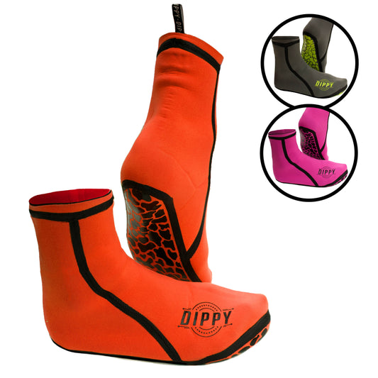 Neoprene 3MM Swim Socks - Orange (Please see size guide image)