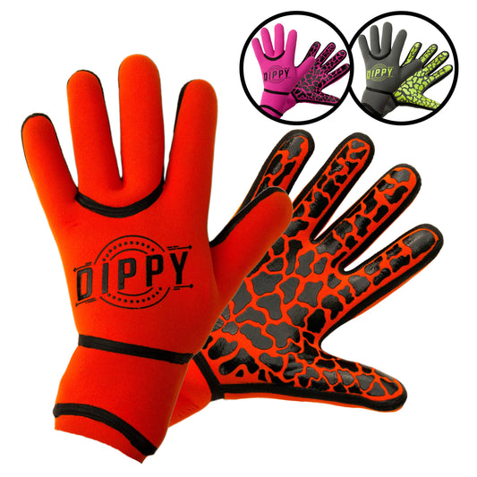 Neoprene 3MM Swim Gloves One Size - Orange