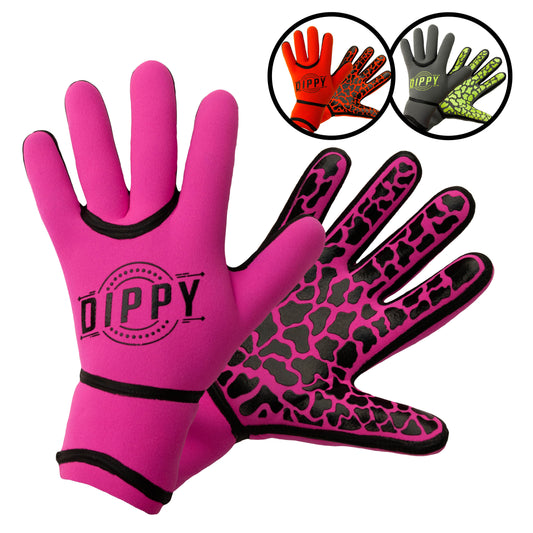 Neoprene 3MM Swim Gloves One Size - Pink