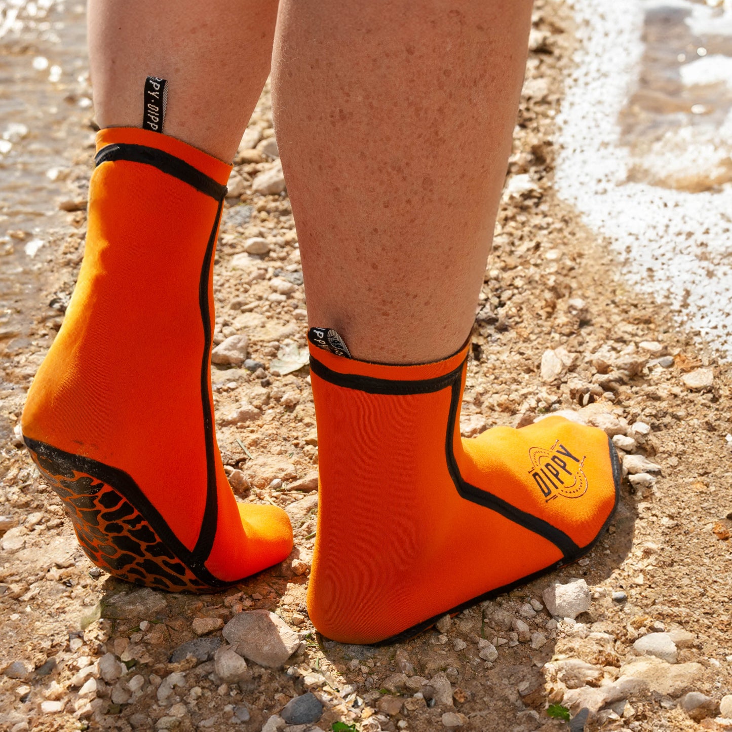 Neoprene 3MM Swim Socks - Orange